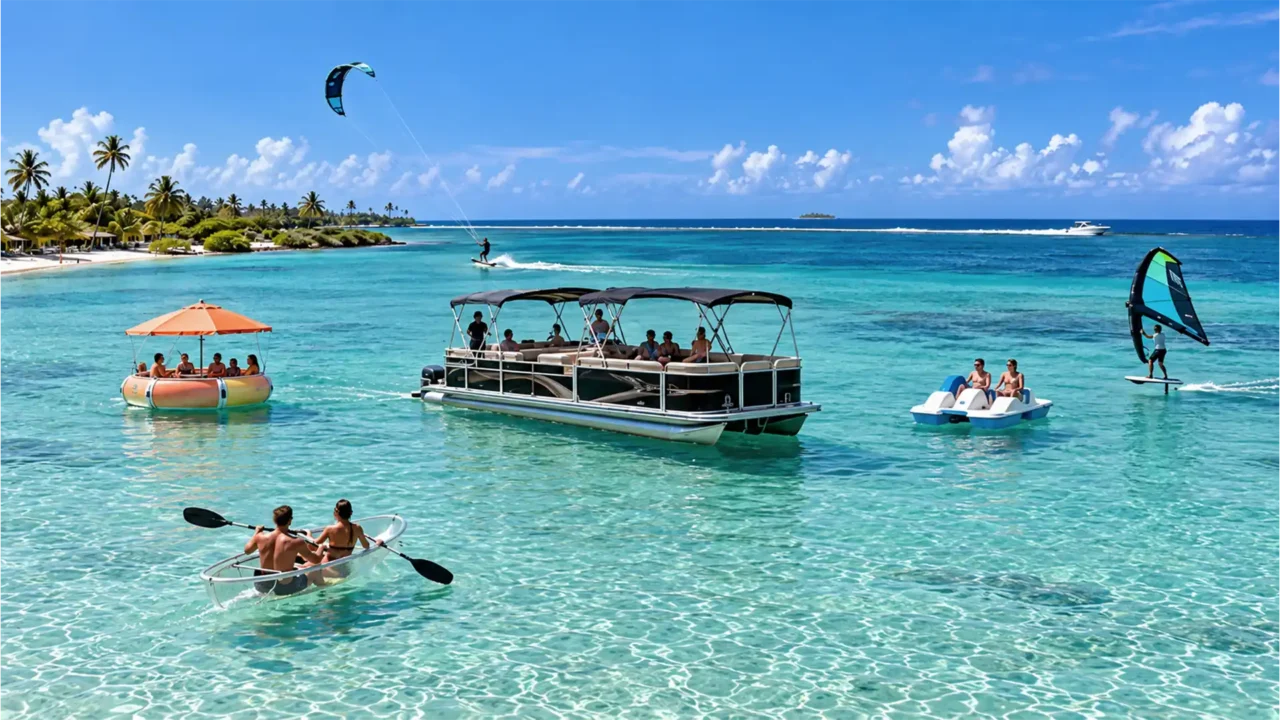 Kookoo.fr • Excursions • Locations bateaux • Saloon Boat • Mini-croisières • St-François • Guadeloupe