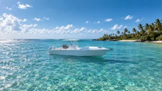 Speedboat pour une excursion en bateau en Guadeloupe